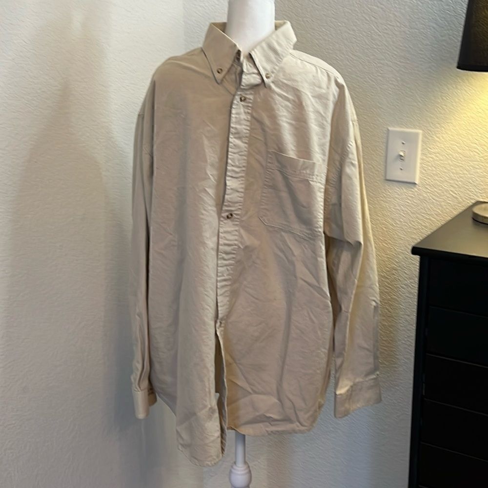 Tri Mountain Plaid Oxford Button Down Long Sleeve Shirt - Size XL